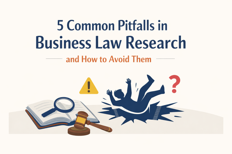 5 Common Pitfalls in Business Law Research and How to Avoid Them